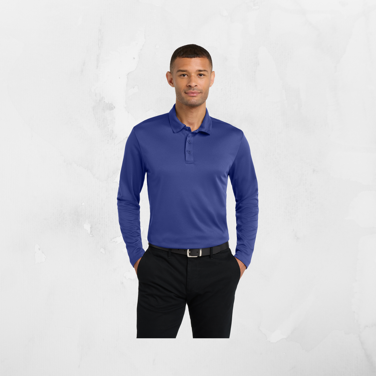 ATI Port Authority® Silk Touch™ Performance Long Sleeve Polo