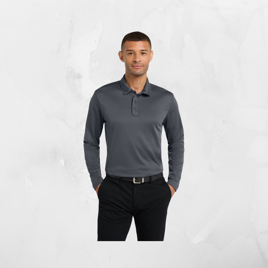 ATI Port Authority® Silk Touch™ Performance Long Sleeve Polo
