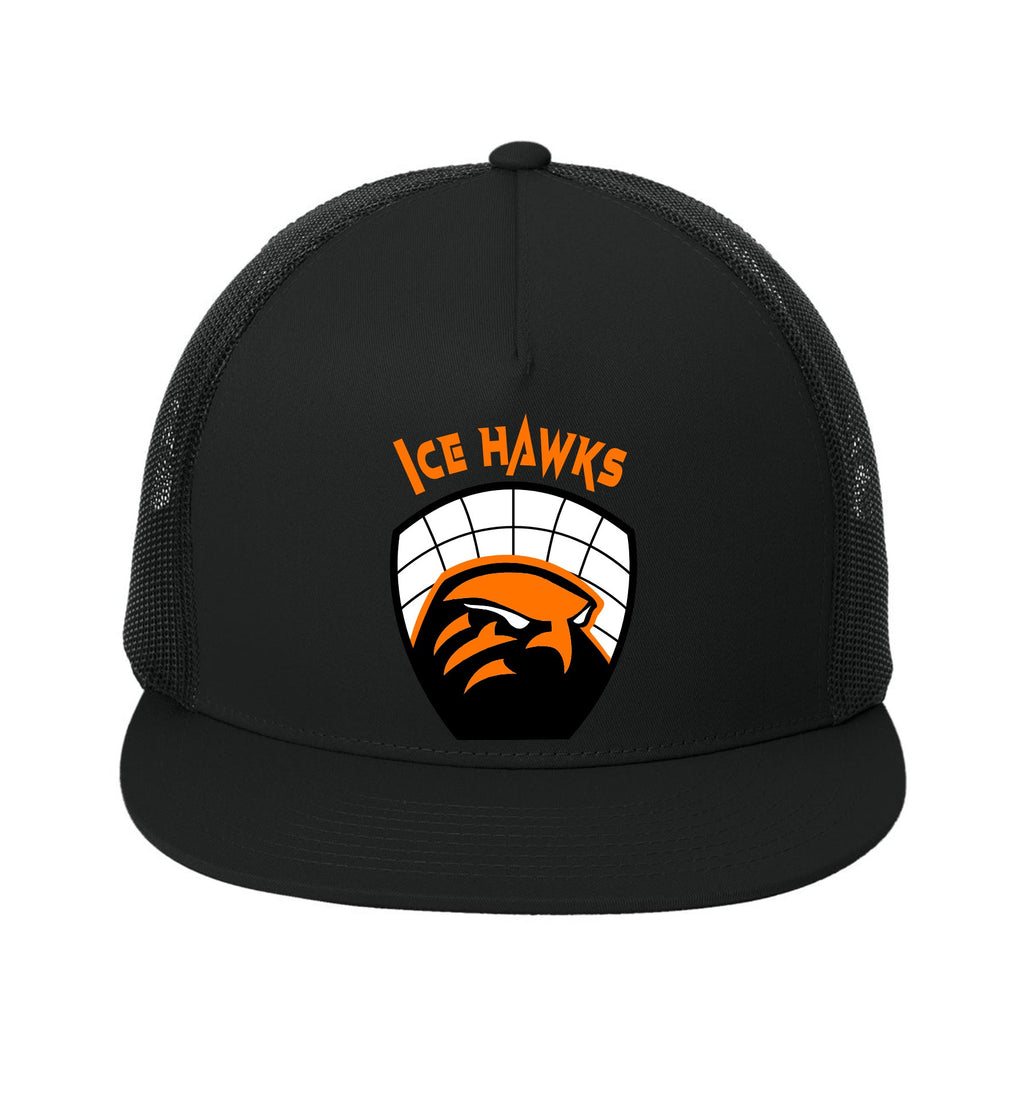 Ice Hawks Sport-Tek® YP Classics® 5-Panel Classic Trucker Mesh Back Cap
