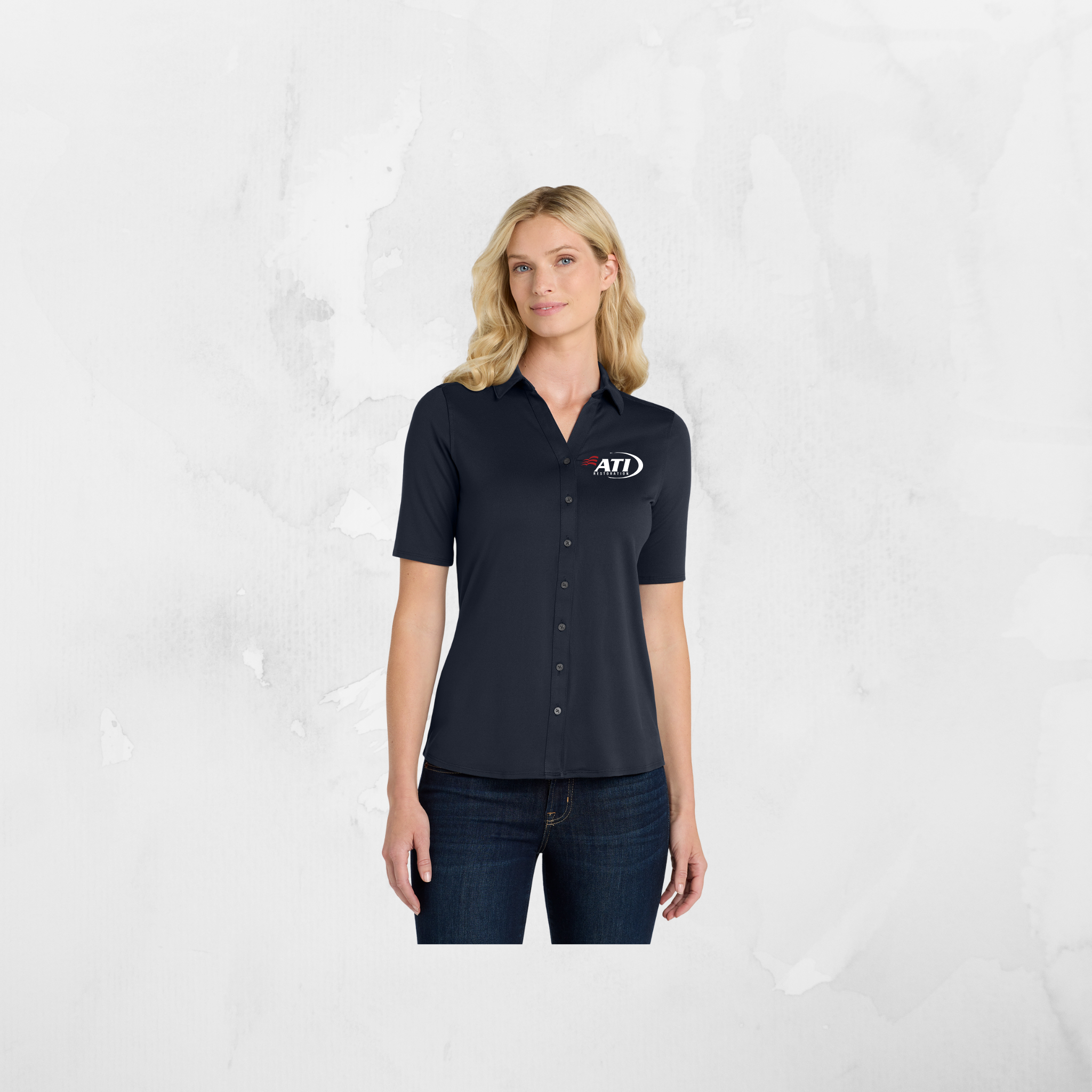 ATI Ladies Port Authority City Stretch Top