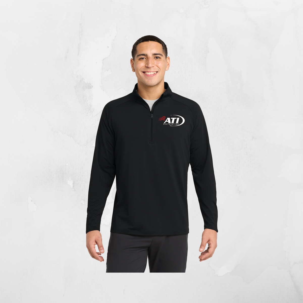 ATI Sport-Tek® Sport-Wick® Stretch 1/4-Zip Pullover