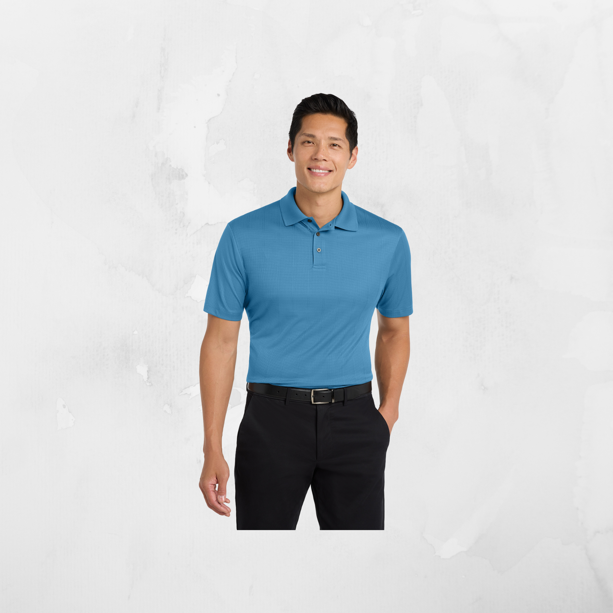 ATI Men's Port Authority® Performance Fine Jacquard Polo