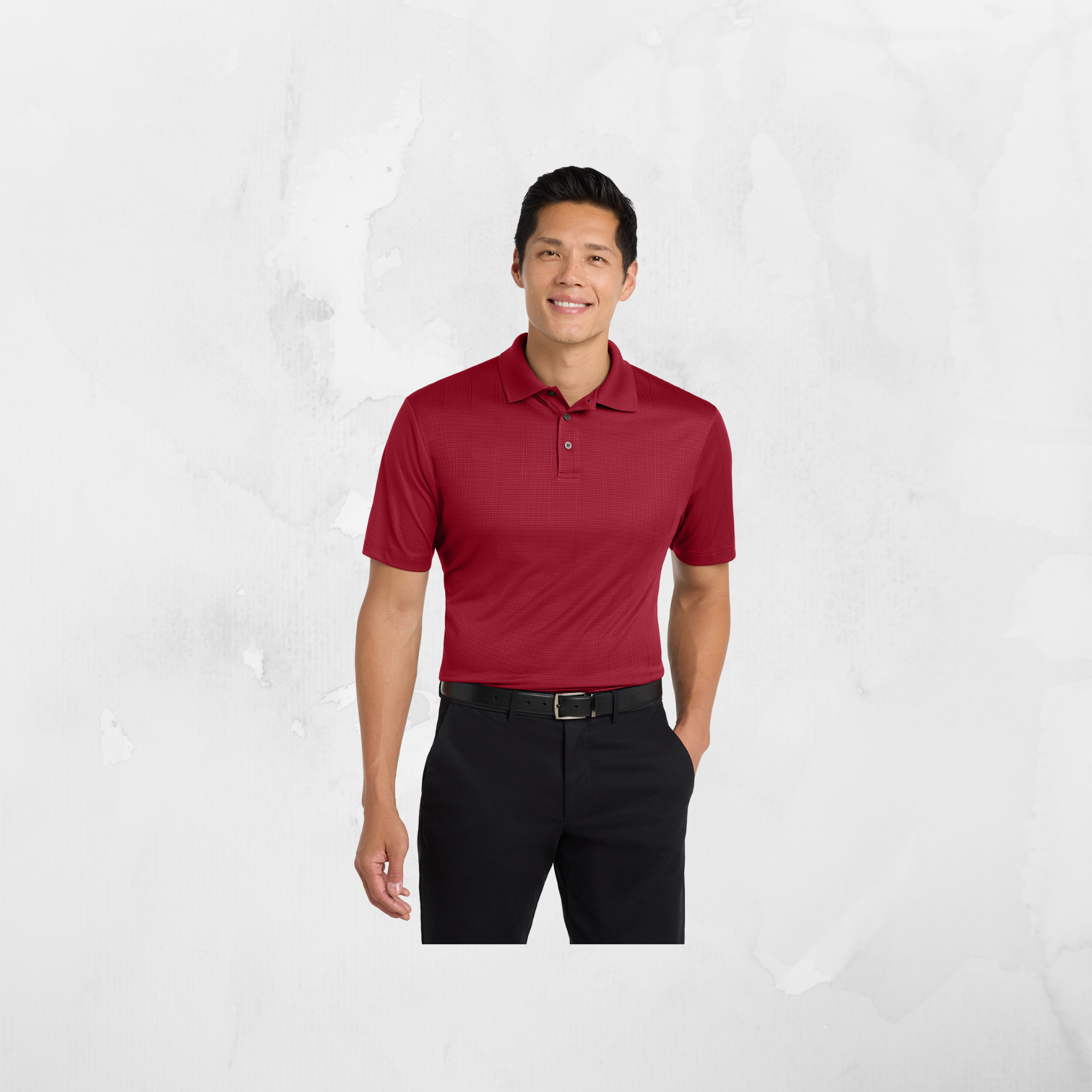 ATI Men's Port Authority® Performance Fine Jacquard Polo