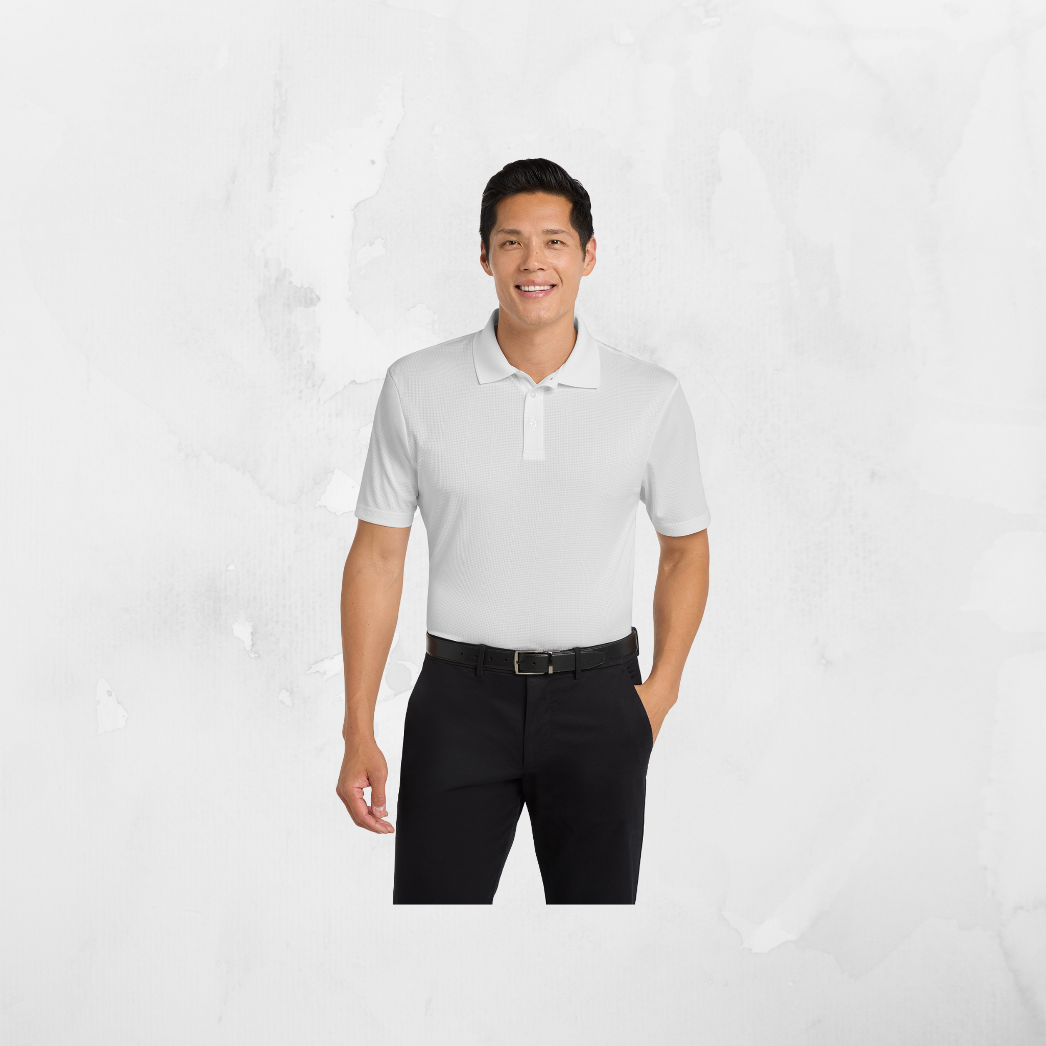 ATI Men's Port Authority® Performance Fine Jacquard Polo
