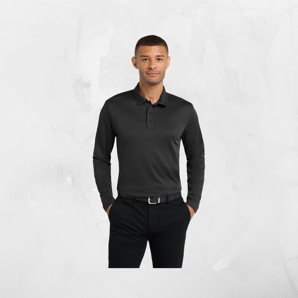 ATI Port Authority® Silk Touch™ Performance Long Sleeve Polo