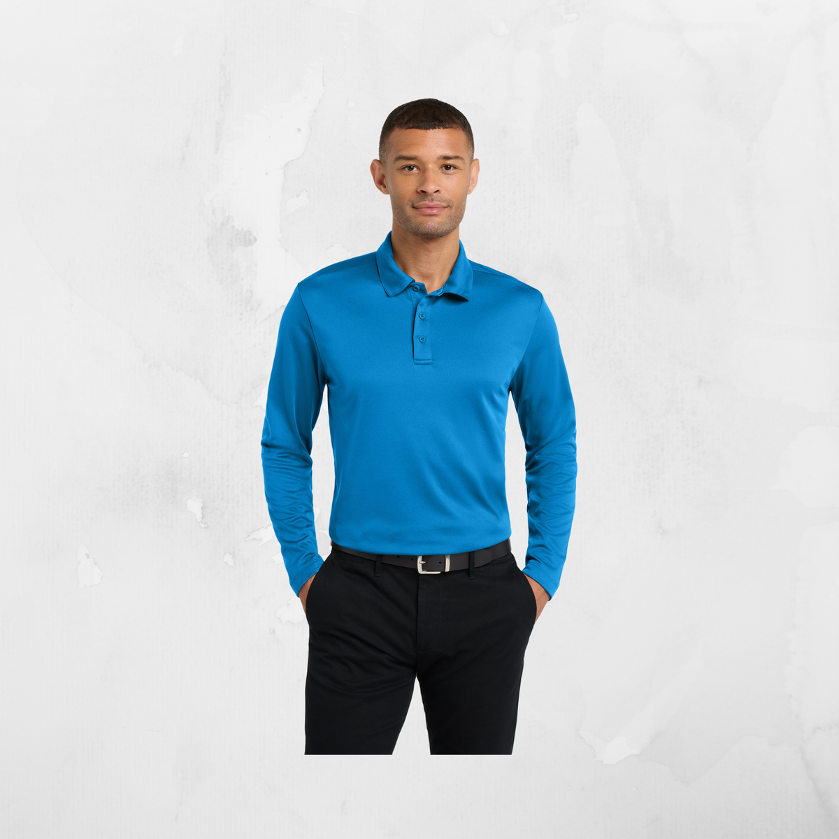 ATI Port Authority® Silk Touch™ Performance Long Sleeve Polo
