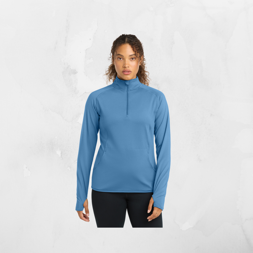 ATI Sport-Tek® Women's Sport-Wick® Stretch 1/4-Zip Pullover