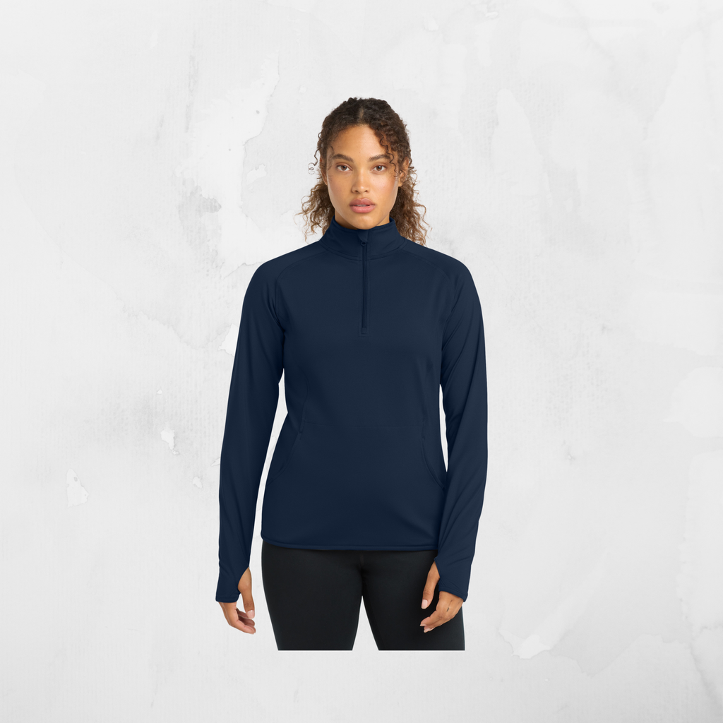 ATI Sport-Tek® Women's Sport-Wick® Stretch 1/4-Zip Pullover