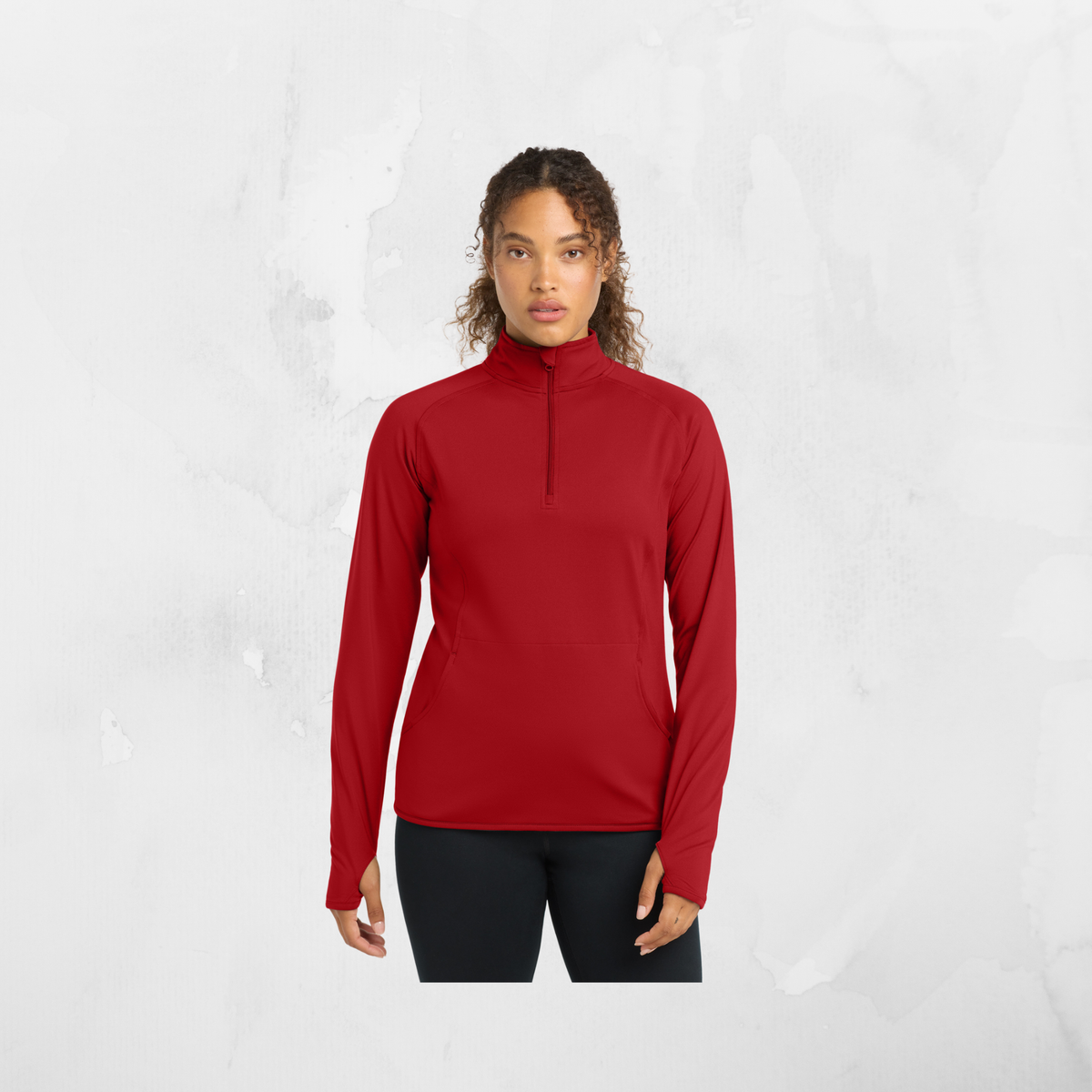 ATI Sport-Tek® Women's Sport-Wick® Stretch 1/4-Zip Pullover