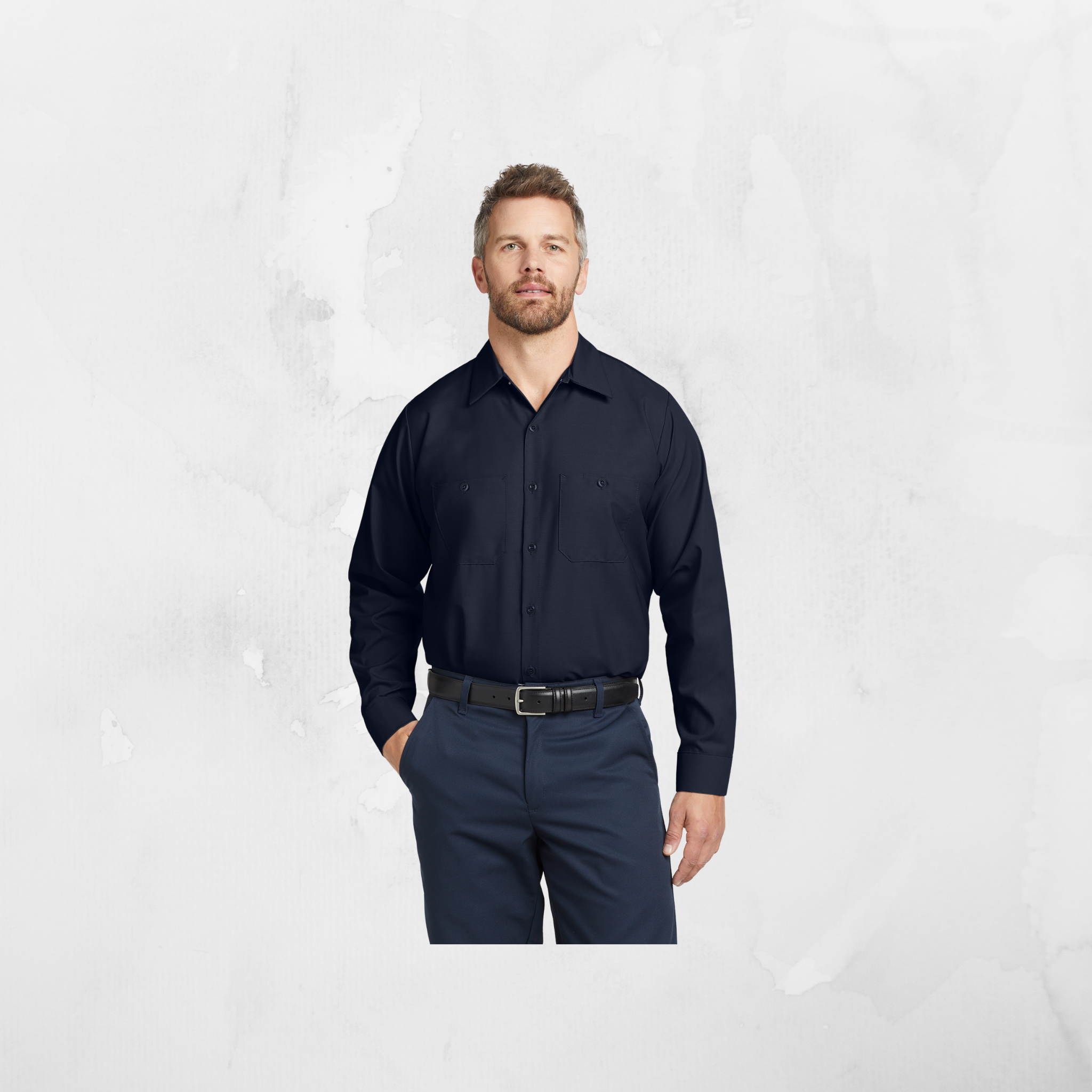 ATI Red Kap® Long Sleeve Industrial Work Shirt