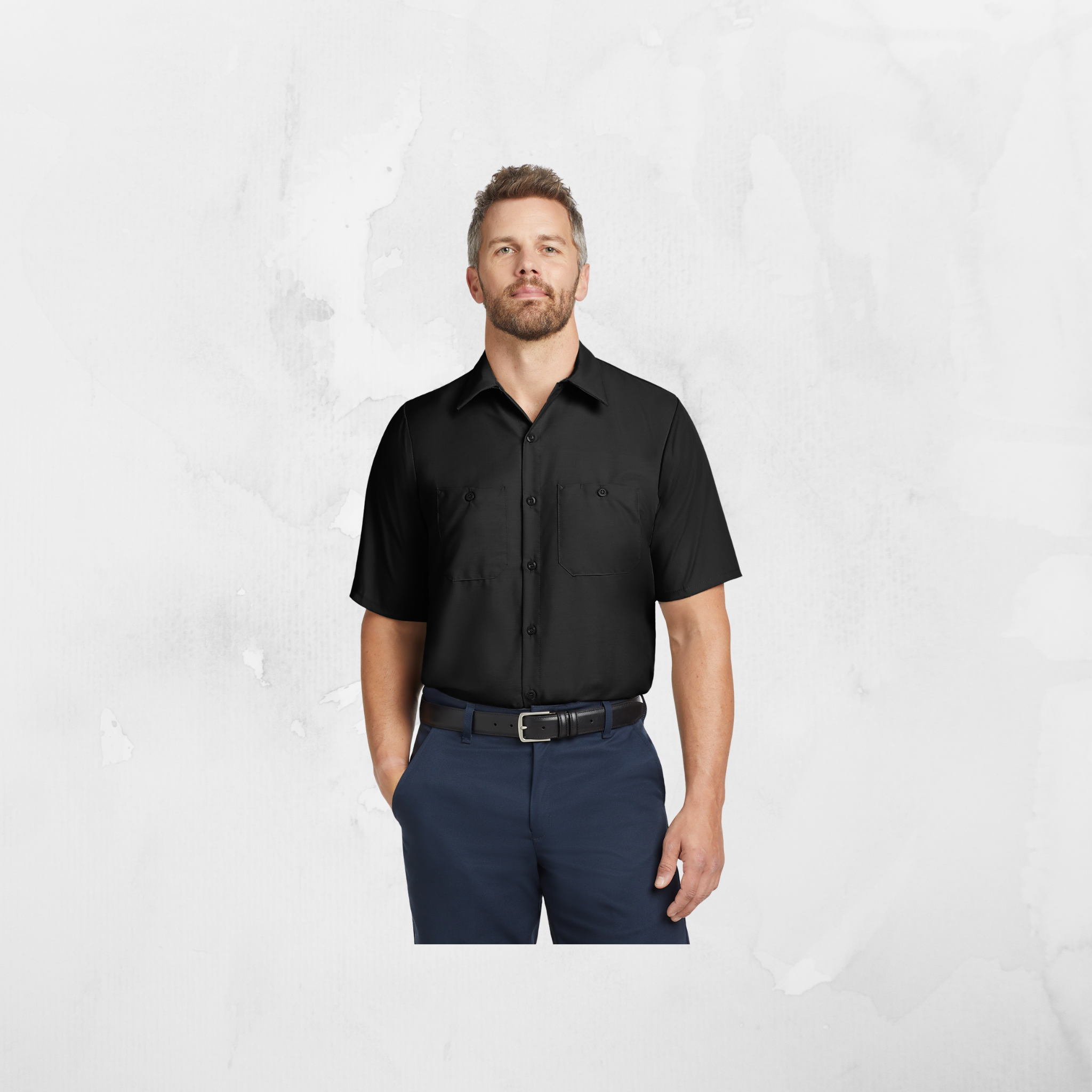 ATI Red Kap® Short Sleeve Industrial Work Shirt