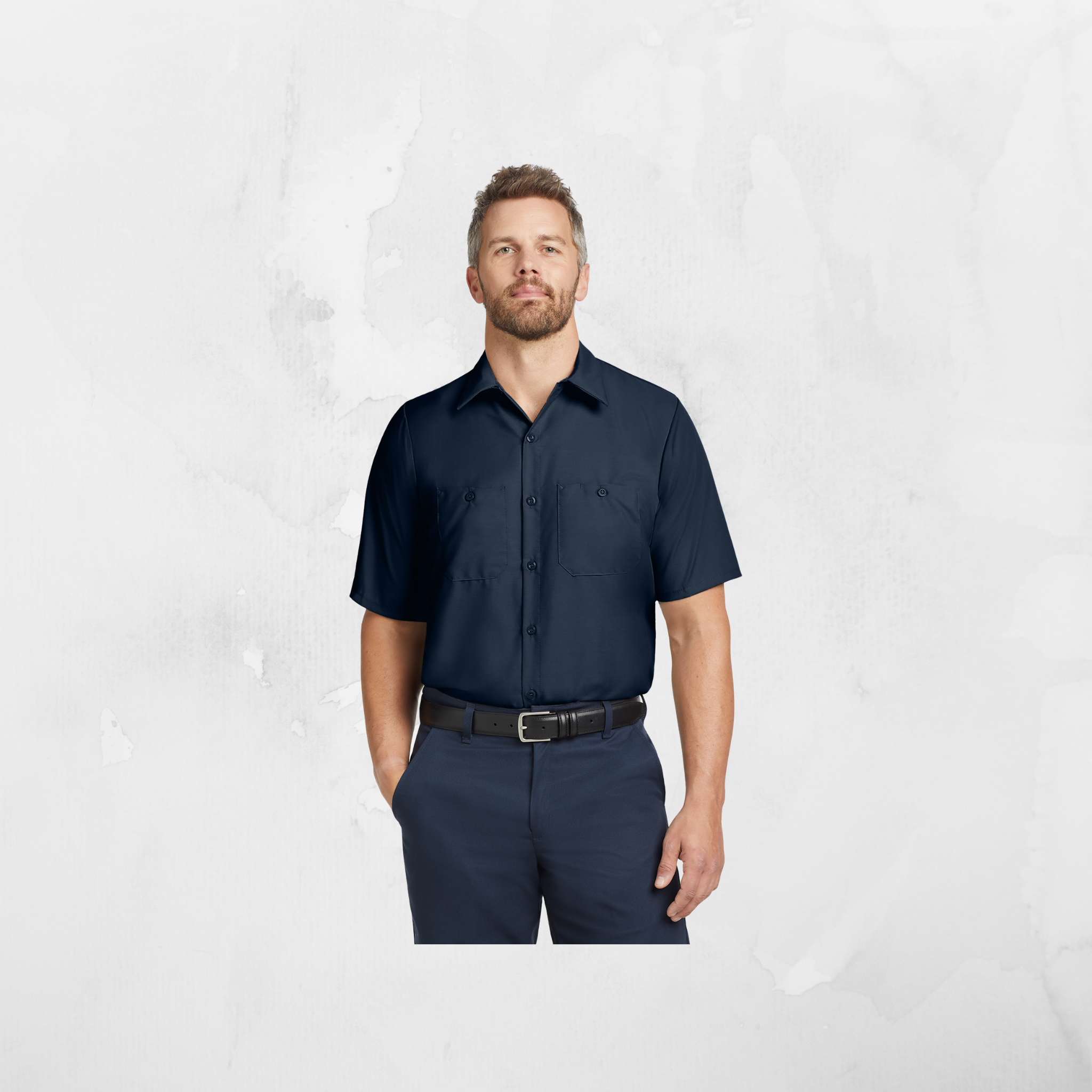 ATI Red Kap® Short Sleeve Industrial Work Shirt
