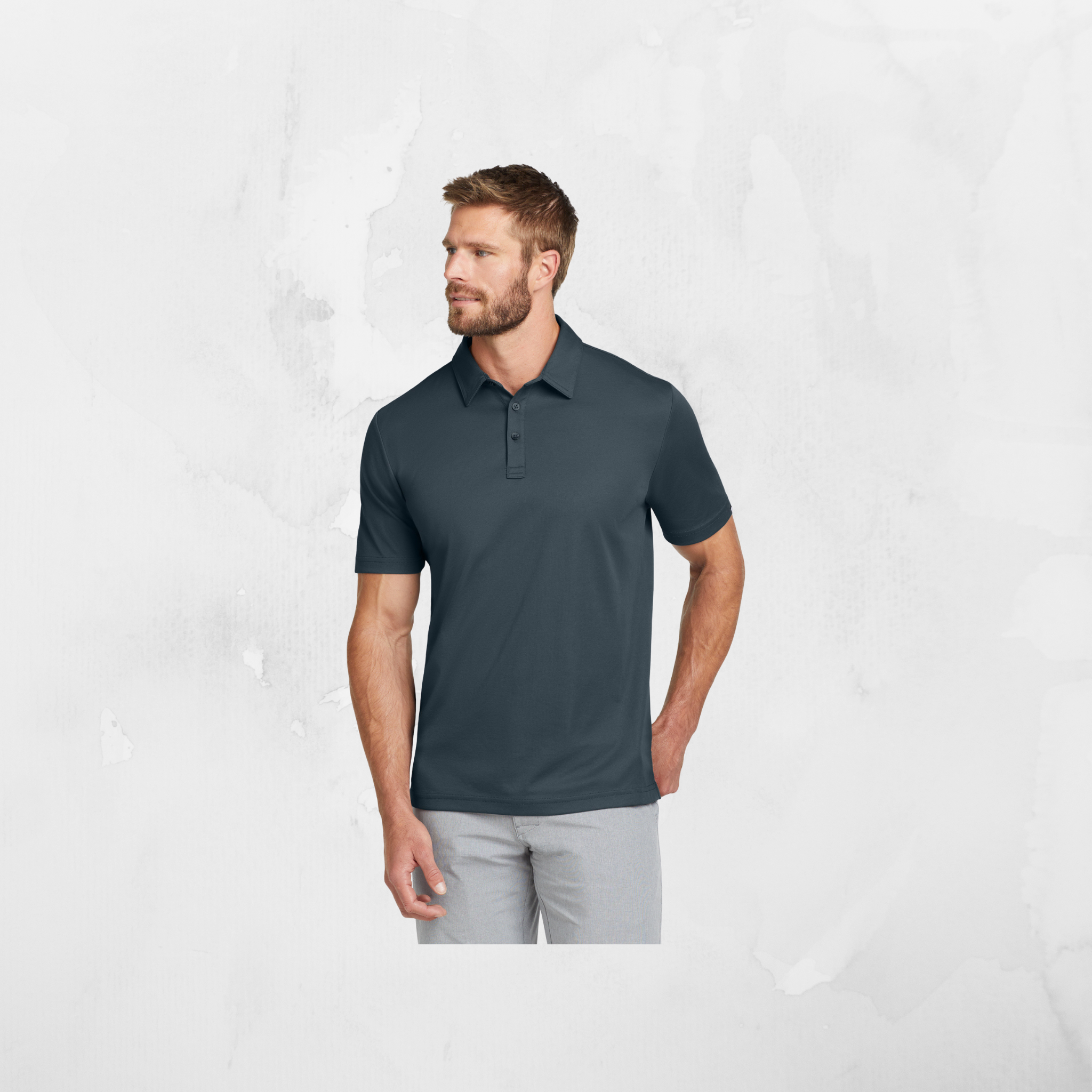 ATI TravisMathew Men's Oceanside Solid Polo
