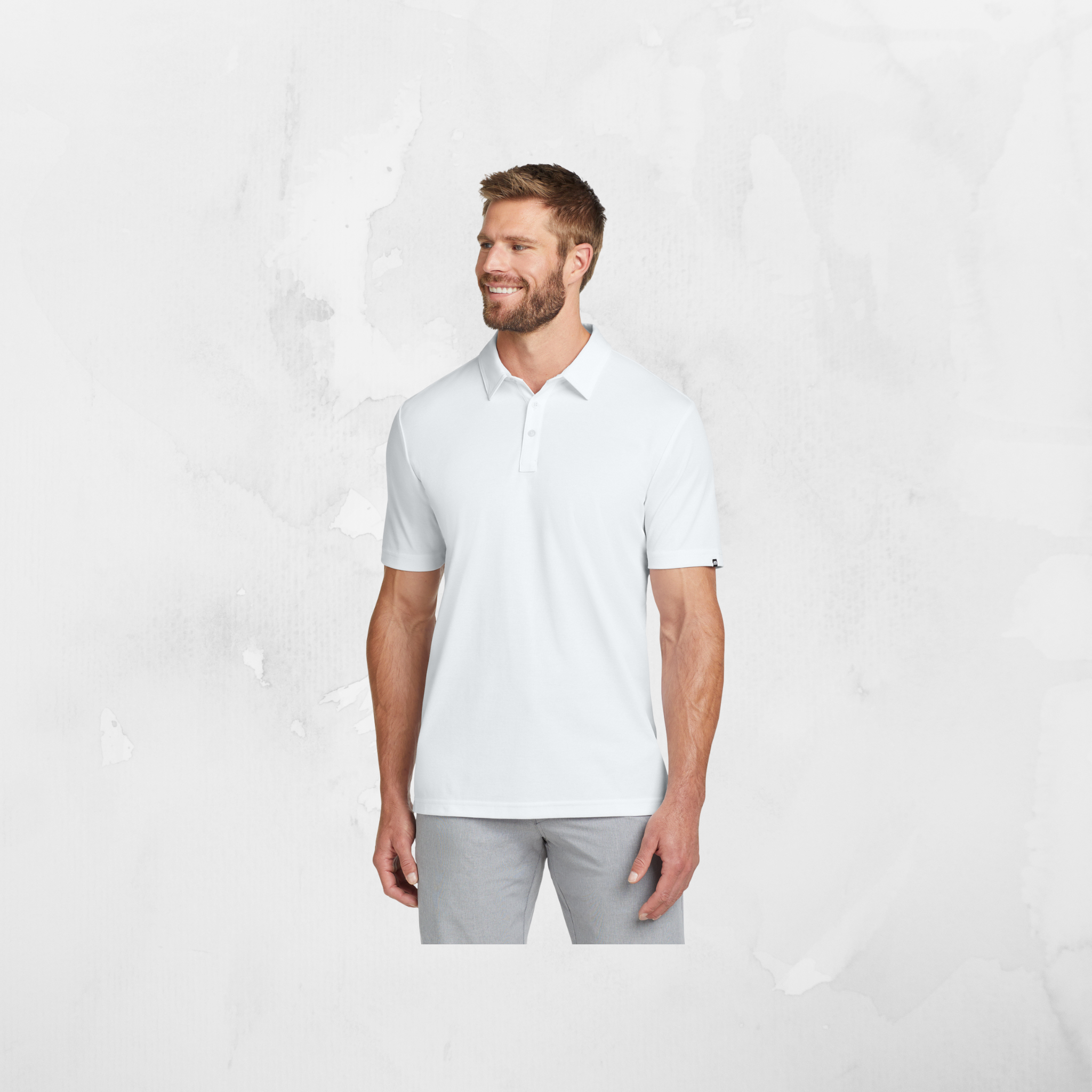 ATI TravisMathew Men's Oceanside Solid Polo