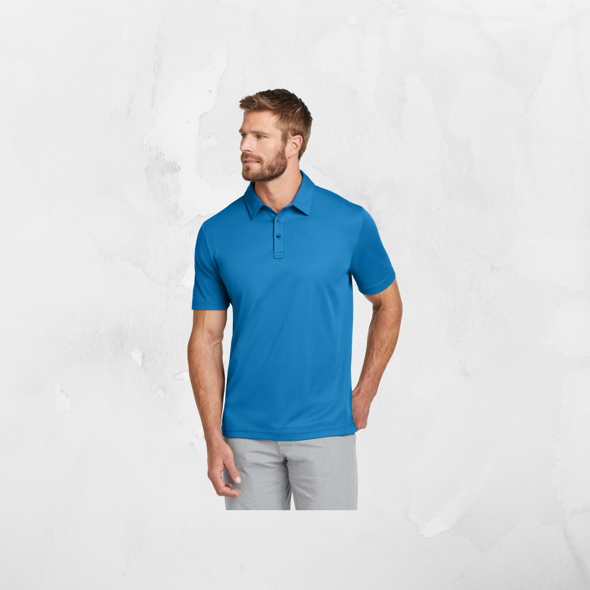 ATI TravisMathew Men's Oceanside Solid Polo