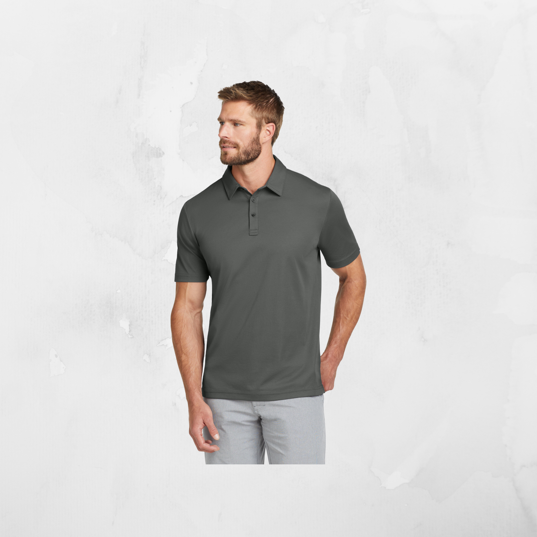 ATI TravisMathew Men's Oceanside Solid Polo