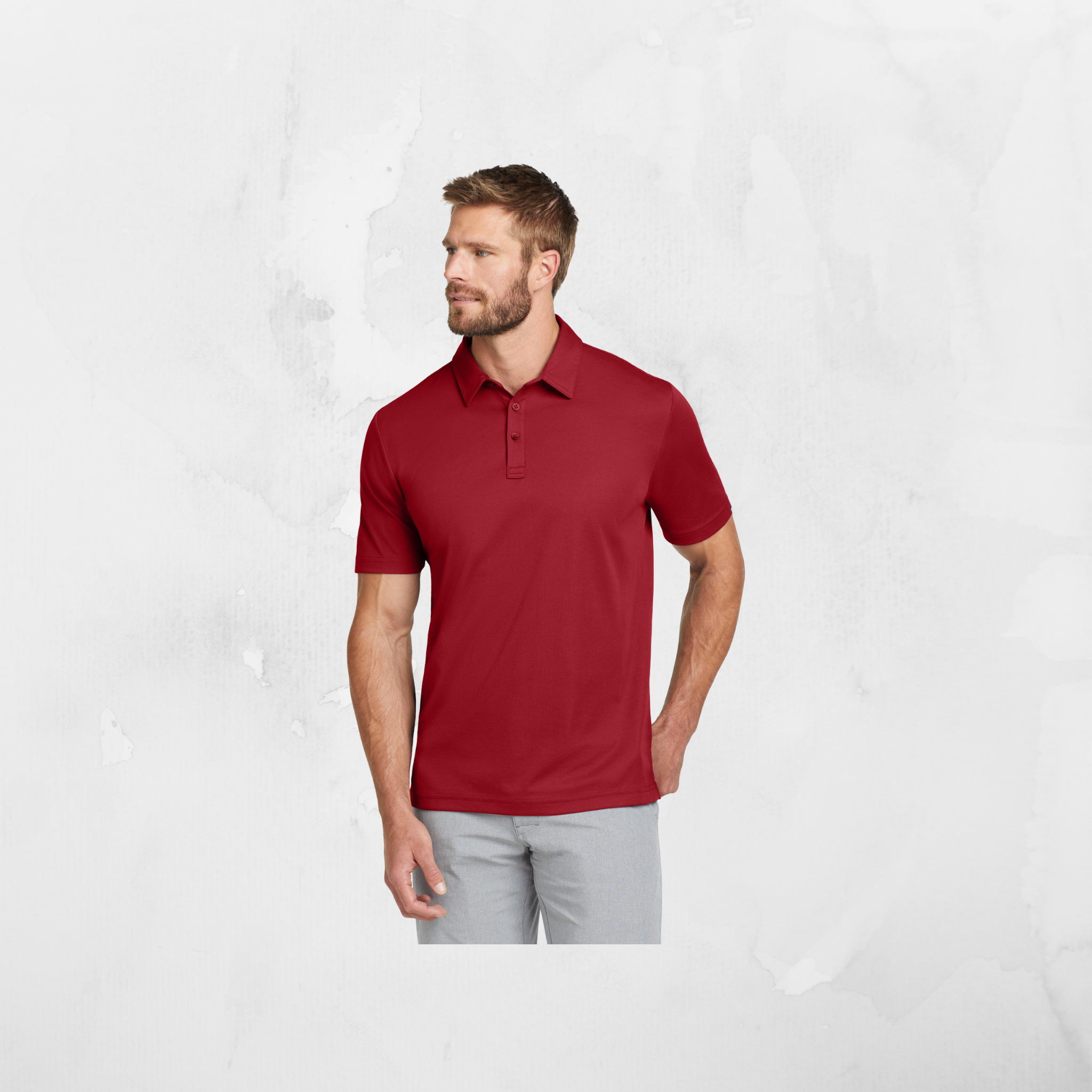 ATI TravisMathew Men's Oceanside Solid Polo