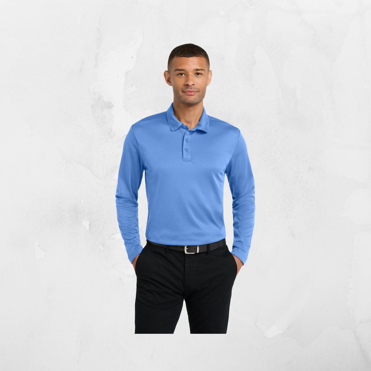 ATI Port Authority® Silk Touch™ Performance Long Sleeve Polo